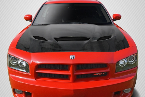 Carbon Fiber DriTech Hellcat Style Hood 06-10 Dodge Charger - Click Image to Close